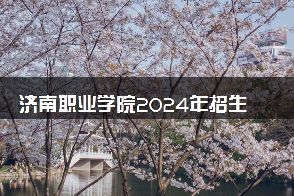 济南职业学院2024年招生简章