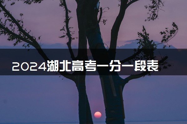 2024湖北高考一分一段表查询时间 什么时候公布
