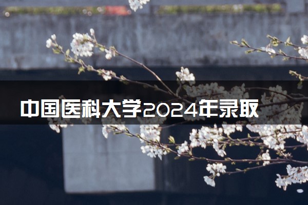 中国医科大学2024年录取分数线 各专业录取最低分及位次