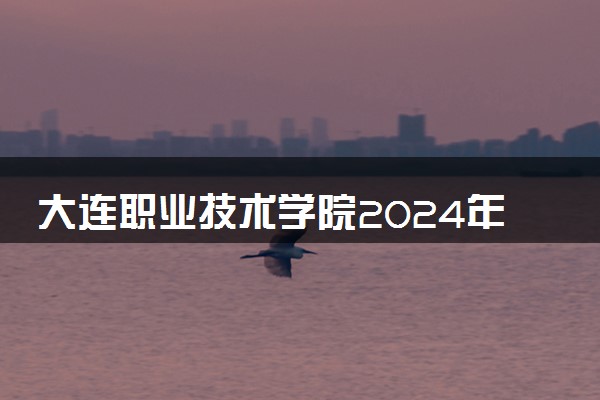大连职业技术学院2024年录取分数线 各专业录取最低分及位次