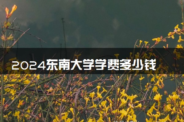 2024东南大学学费多少钱一年 各专业收费标准