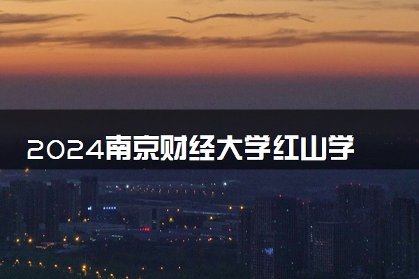 2024南京财经大学红山学院学费多少钱一年 各专业收费标准