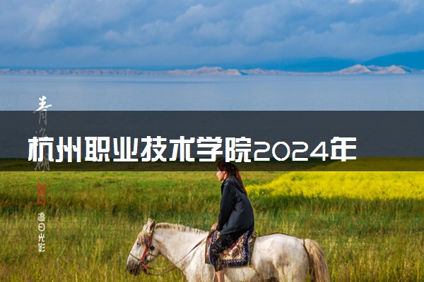 杭州职业技术学院2024年录取分数线 各专业录取最低分及位次