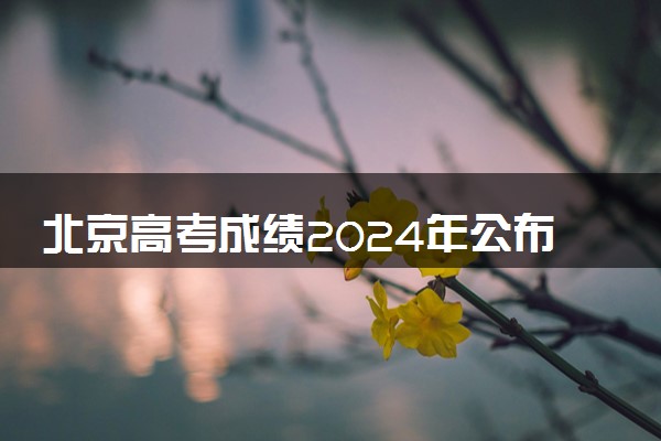 北京高考成绩2024年公布时间 什么时候查分