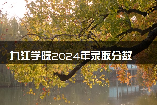 九江学院2024年录取分数线 各专业录取最低分及位次