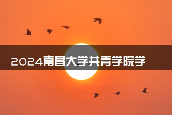 2024南昌大学共青学院学费多少钱一年 各专业收费标准