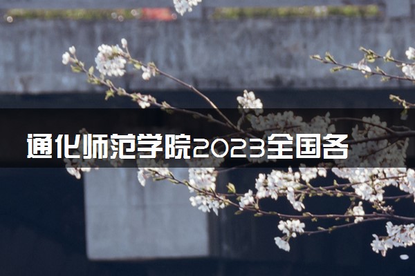 通化师范学院2023全国各省录取分数线及最低位次 高考多少分能上