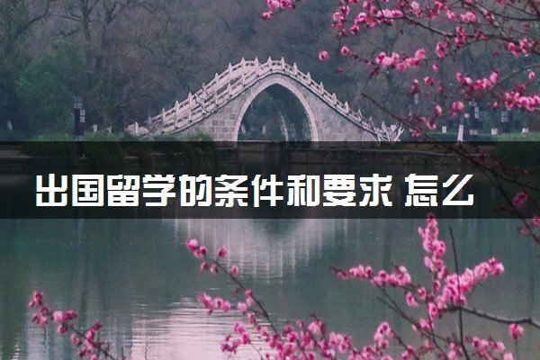 出国留学的条件和要求 怎么申请