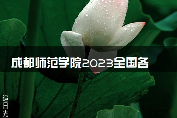 成都师范学院2023全国各省录取分数线及最低位次 高考多少分能上
