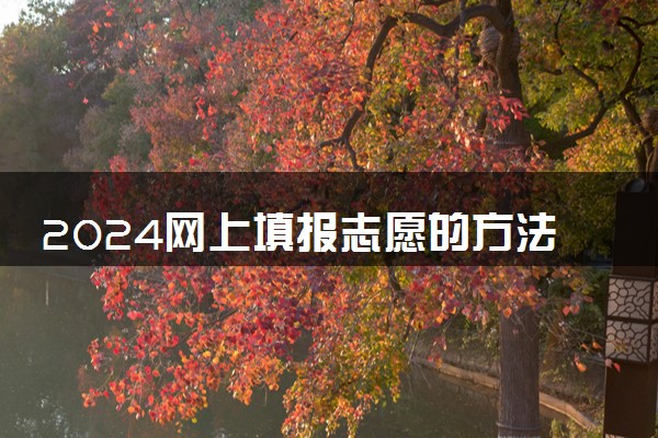 2024网上填报志愿的方法步骤 有哪些流程