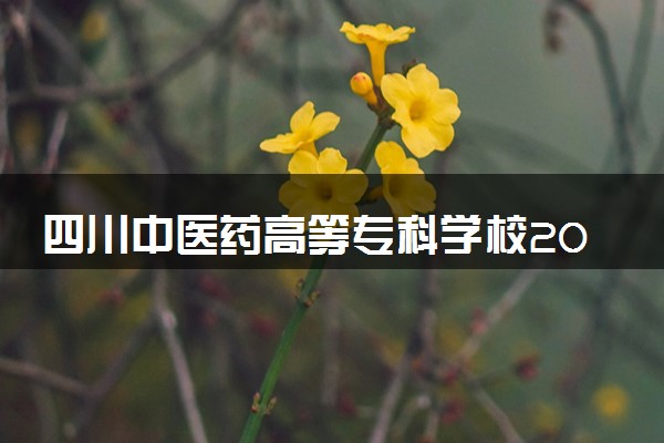 四川中医药高等专科学校2024年录取分数线 各专业录取最低分及位次