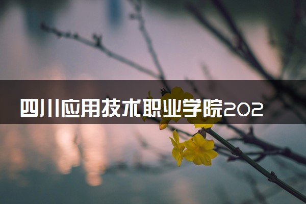 四川应用技术职业学院2024年录取分数线 各专业录取最低分及位次