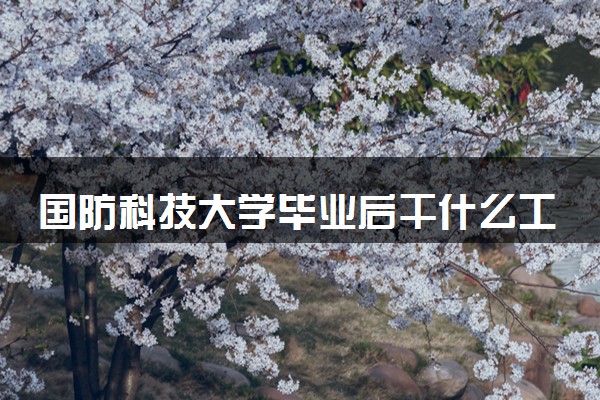 国防科技大学毕业后干什么工作 2024有哪些出路