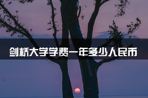 剑桥大学学费一年多少人民币 需要缴纳多少钱