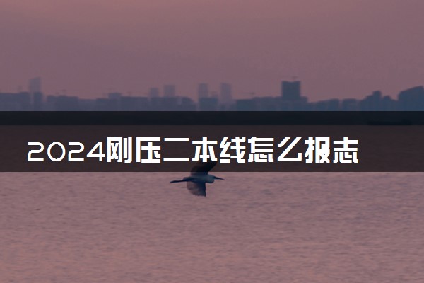 2024刚压二本线怎么报志愿 压线报考方法有哪些