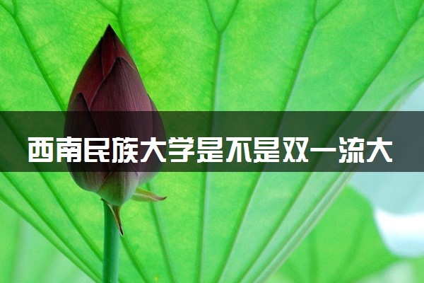 西南民族大学是不是双一流大学 是名校吗评价怎么样好不好