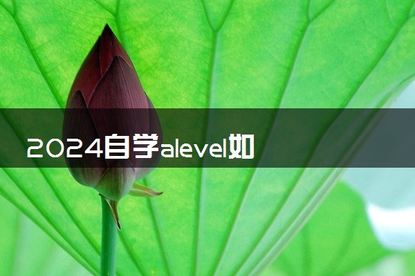 2024自学alevel如何报考 报名流程是什么