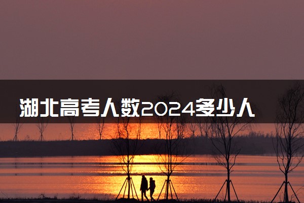 湖北高考人数2024多少人报名 湖北高考报名人数预测