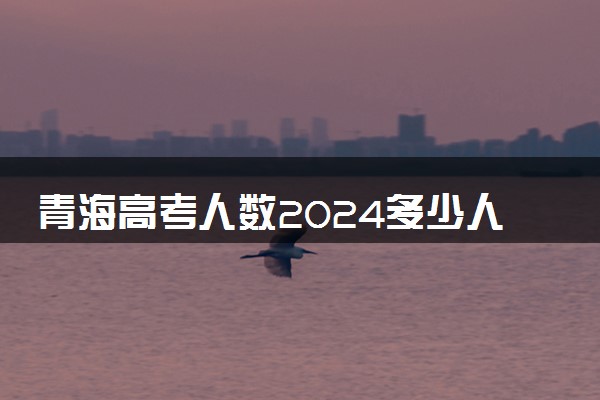 青海高考人数2024多少人报名 青海高考报名人数预测