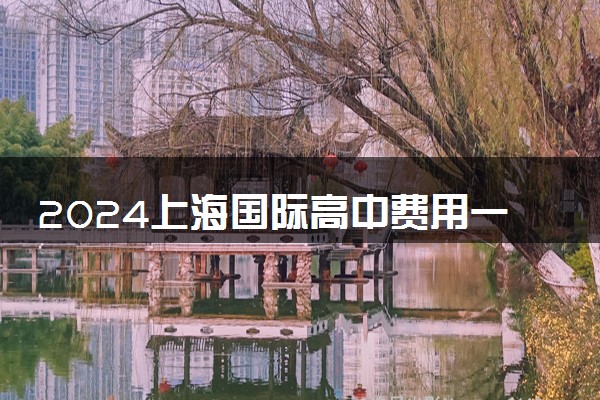2024上海国际高中费用一览表最新