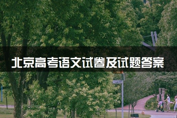 北京高考语文试卷及试题答案解析(2024考后更新)