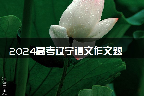 2024高考辽宁语文作文题目出炉 精选范文参考