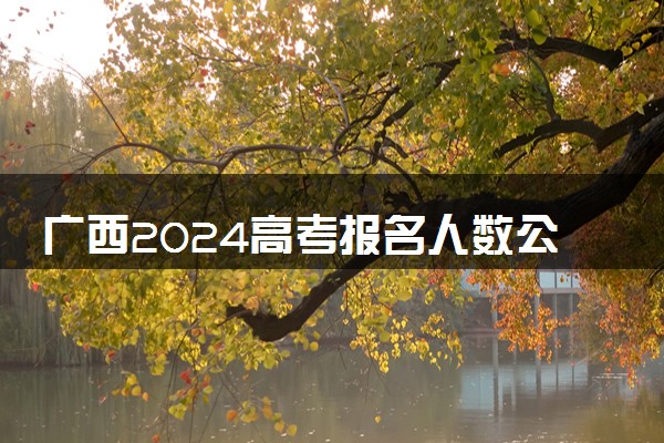 广西2024高考报名人数公布 报考人数是多少