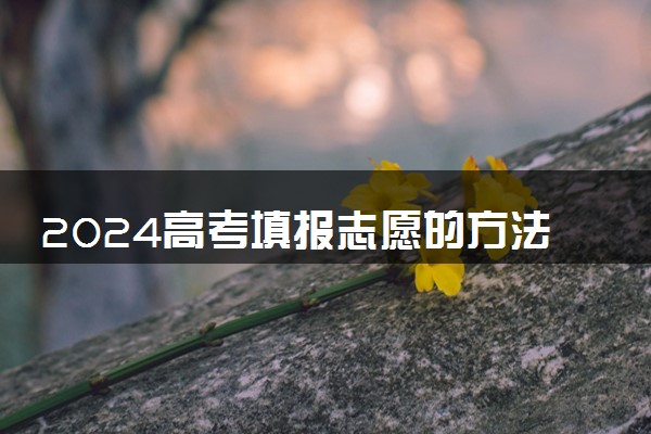 2024高考填报志愿的方法和技巧 怎么报志愿比较好