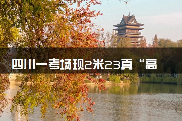 四川一考场现2米23真“高”考生 什么情况