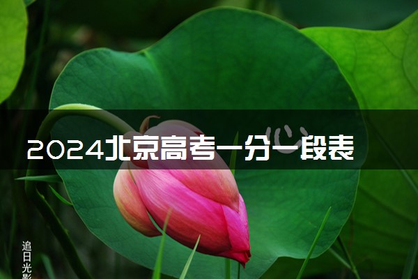 2024北京高考一分一段表 最新位次及排名查询