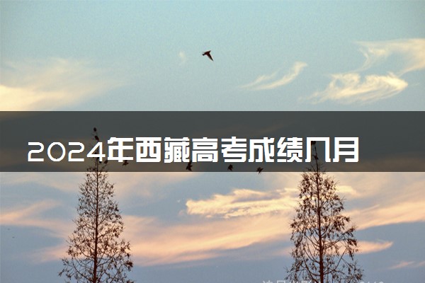 2024年西藏高考成绩几月几号公布 几点出分