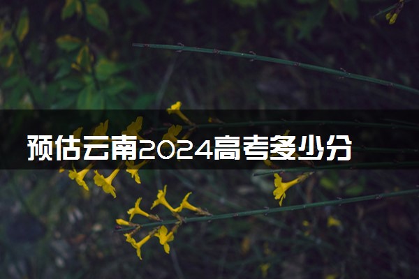 预估云南2024高考多少分能上专科 专科分数线预测