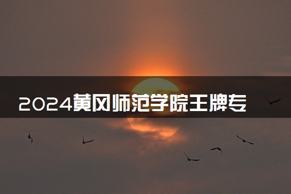 2024黄冈师范学院王牌专业有哪些 最好的专业是什么