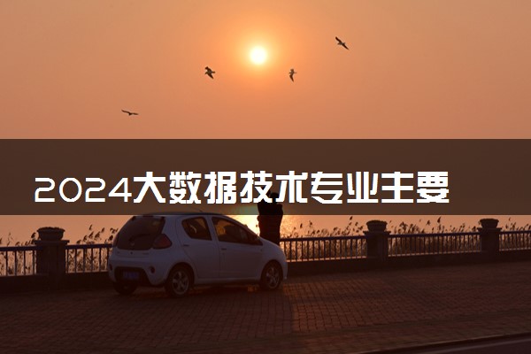 2024大数据技术专业主要学什么课程 就业前景及方向有哪些
