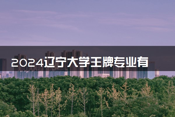 2024辽宁大学王牌专业有哪些 最好的专业是什么