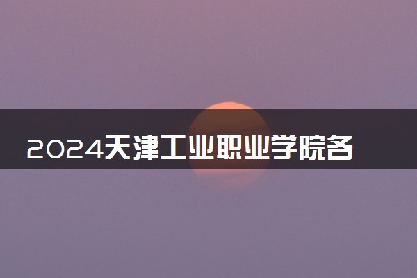 2024天津工业职业学院各专业录取分数线及位次 各省录取最低分是多少