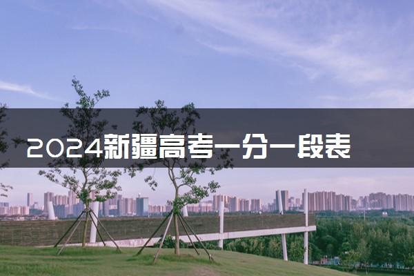 2024新疆高考一分一段表 最新高考成绩排名【理工+文史】