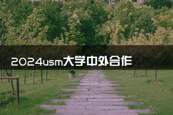 2024usm大学中外合作办学3+1学费多少 学制是什么意思