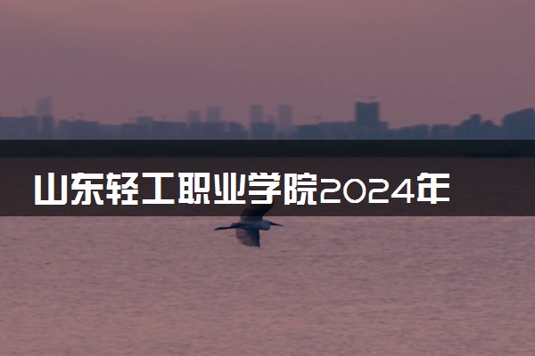 山东轻工职业学院2024年学费多少钱 一年各专业收费标准