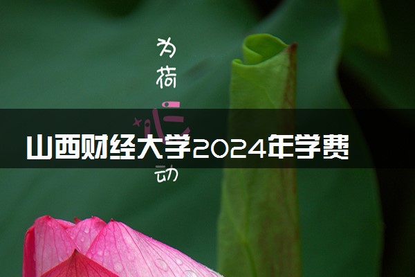山西财经大学2024年学费多少钱 一年各专业收费标准