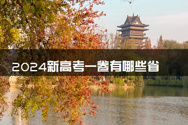 2024新高考一卷有哪些省份 考试科目有哪些