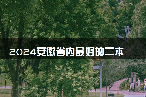 2024安徽省内最好的二本是哪几所 性价比高的三所院校名单