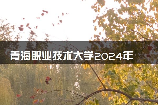 青海职业技术大学2024年学费多少钱 一年各专业收费标准
