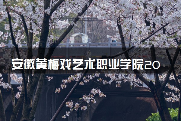 安徽黄梅戏艺术职业学院2024年学费多少钱 一年各专业收费标准