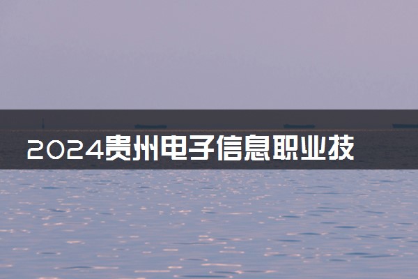 2024贵州电子信息职业技术学院全国排名多少位 最新全国排行榜