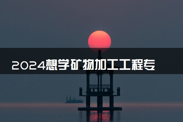 2024想学矿物加工工程专业报什么学校 哪个大学好