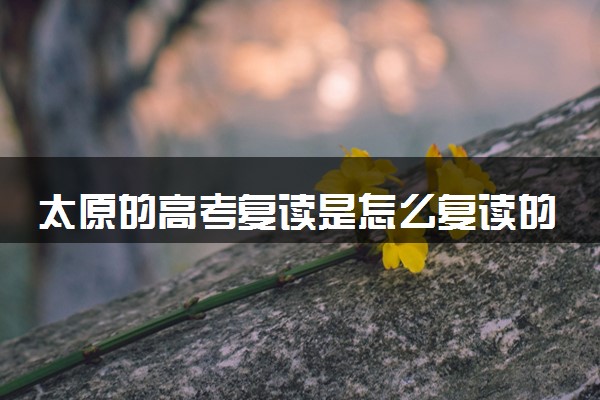 太原的高考复读是怎么复读的