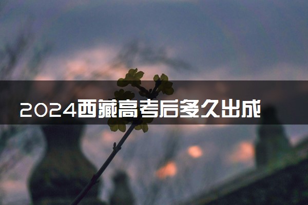2024西藏高考后多久出成绩 具体查分时间几点钟