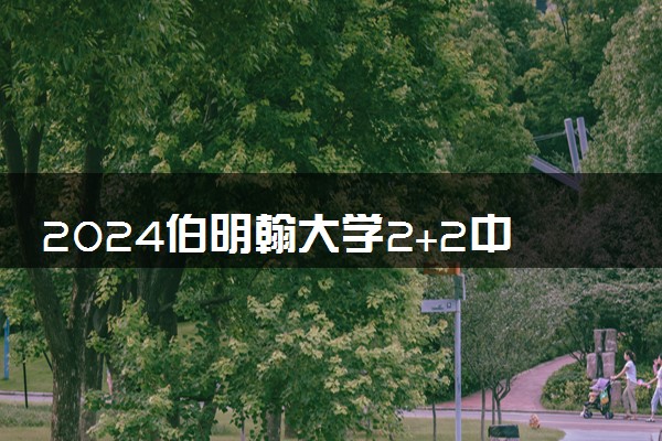 2024伯明翰大学2+2中外合作办学有什么专业