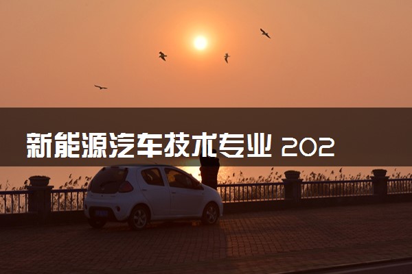 新能源汽车技术专业 2024就业前景怎么样